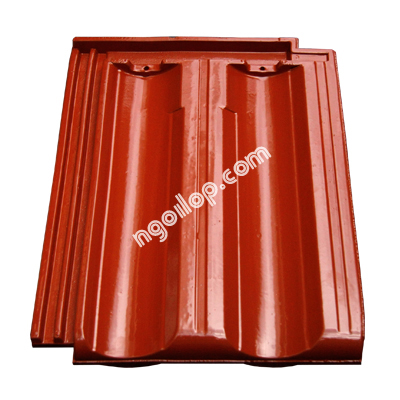 Ngói 10v/m2 Đồng Nai Tráng Men Đỏ